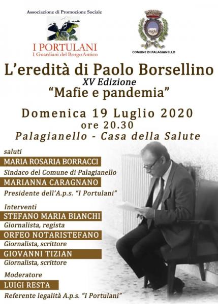 L'eredità di Paolo Borsellino - Mafie e pandemia