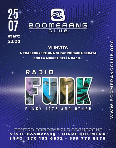 Radiofunk Live al Boomerang Club di Torre Colimena