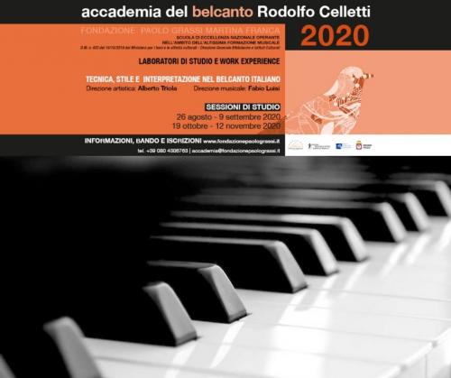 Nuovo bando di ammissione per maestri collaboratori (Accademia del Belcanto “Rodolfo Celletti”)