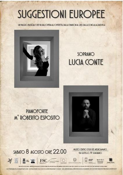 Suggestioni Europee at HostAria del Negroamaro - soprano Lucia Conte - pianoforte Maestro Roberto Esposito