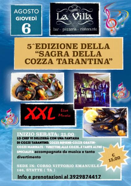 Xxl live - Sagra della cozza tarantina 5* edizione