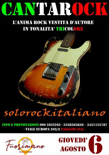 CANTAROCK - SoloRockItaliano - Live