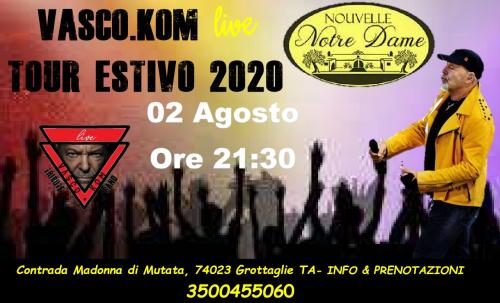 Vasco.kom live TOUR ESTIVO 2020