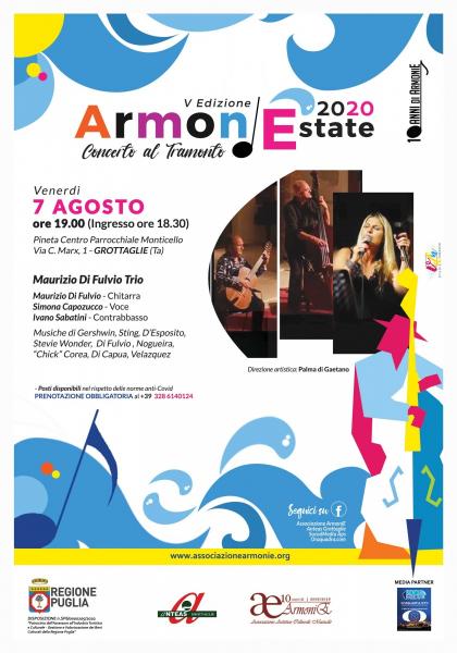 ArmoniEstate - Concerto al tramonto col Maurizio Di Fulvio Trio