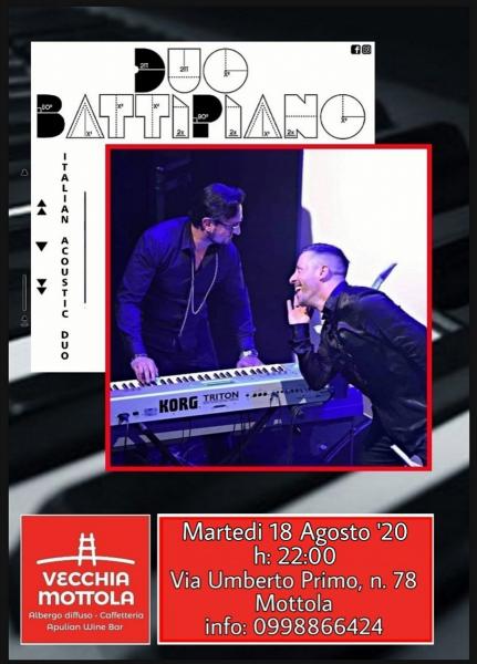 Duo BattiPiano Live alla Vecchia Mottola