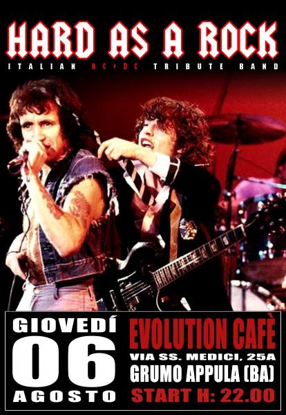 Hard As A Rock Italian AC/DC Tribute Band live at Evolution, Grumo Appula