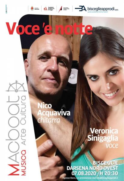 MACboat, concerto “Voce ‘e Notte” del duo Sinigaglia - Acquaviva