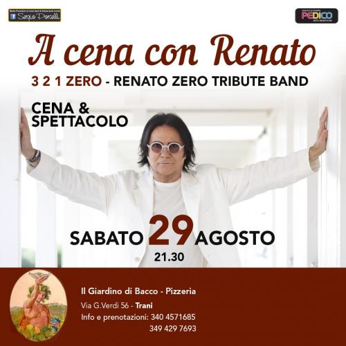 A cena con Renato - 3 2 1 Zero tribute band - Cena spettacolo