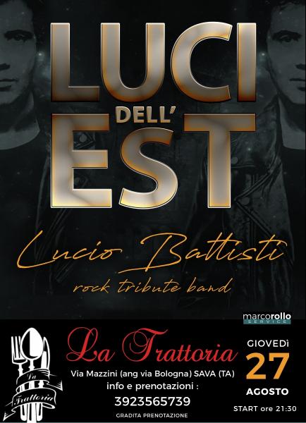 LUCI DELL'EST Lucio Battisti Rock Tribute Band