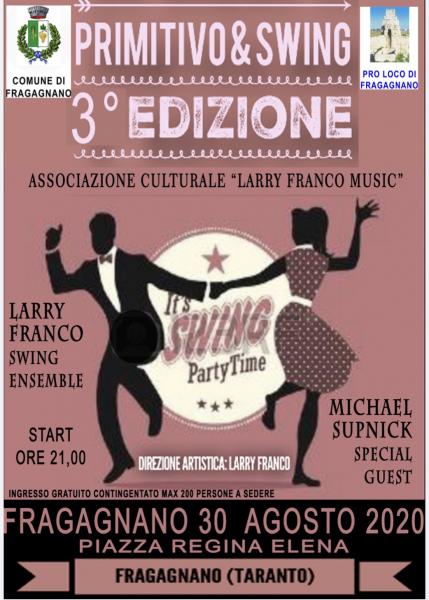 Primitivo & Swing 3º edizione - Fragagnano - Piazza Regina Elena