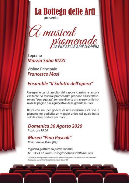 "A musical promenade" con Francesco Masi, Marzia Rizzi e Ensemble Salotto dell'Opera