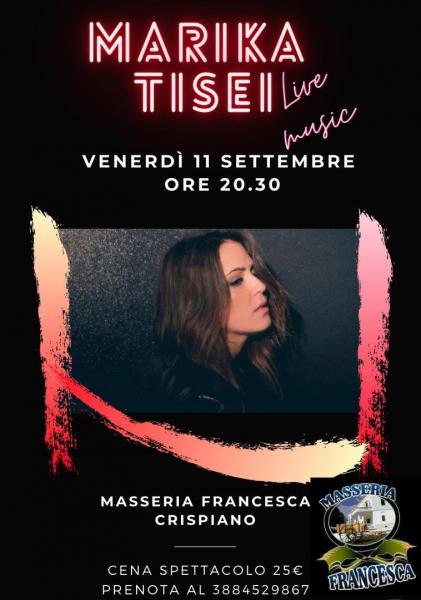 Cena spettacolo con Marika Tisei in Masseria Francesca