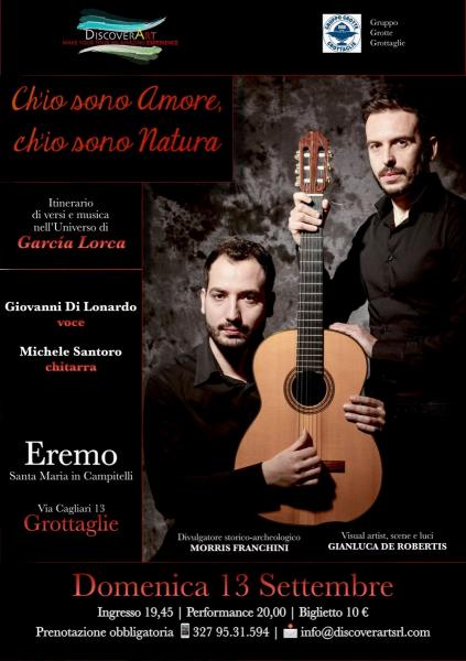 Ch’io Sono Amore, Ch’io Sono Natura - itinerario di versi e musica nell’universo di García Lorca