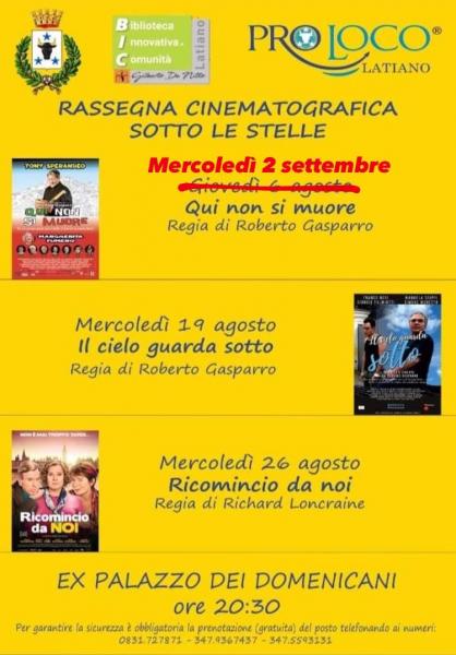 Rassegna cinematografica SOTTO LE STELLE
