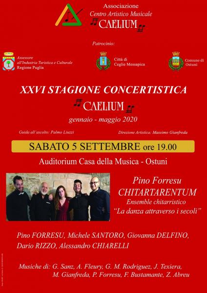 XXVI stagione Concertistica Caelium - Concerto dell'ensemble chitarristico "Pino Forresu - Chitartarentum"