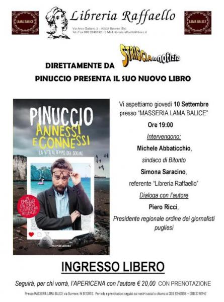 Pinuccio presenta il suo libro a Bitonto
