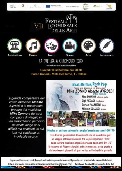 "Beat, British, Rock, Pop – Songs and stories of my generation" al Festival Ecomuseale delle Arti