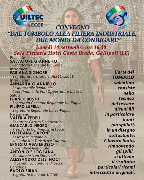 Convegno Uiltec "Dal tombolo alla filiera industriale, due mondi da coniugare"