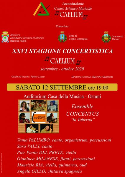 XXVI Stagione concertistica Caelium - Concerto Ensemble Concentus