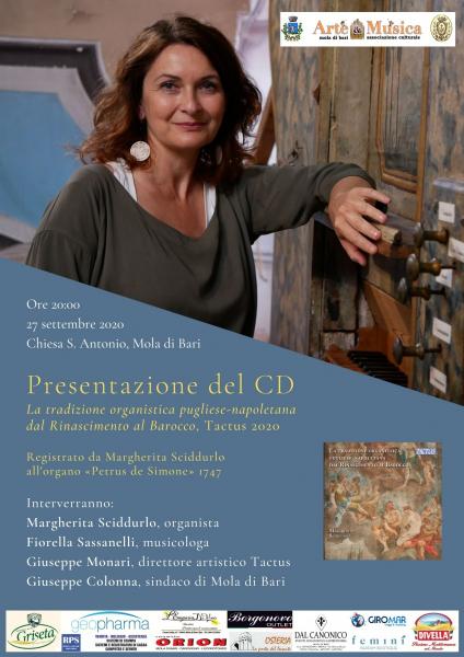 Presentazione del Cd "La tradizione organistica pugliese-napoletana dal Rinascimento al Barocco"