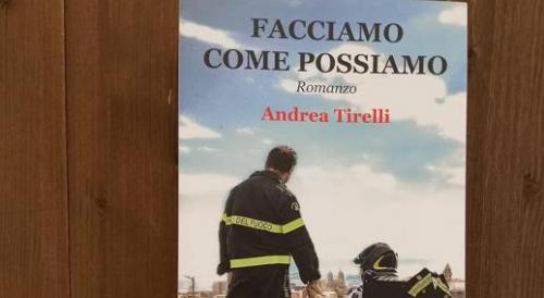 Andrea Tirelli presenta presso il Comando dei Vigili del Fuoco di Foggia il suo romanzo
