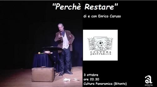 “Perché Restare” Monologo ironico