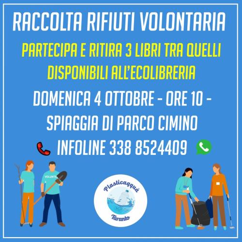 Raccolta rifiuti volontaria - Plasticaqquà Taranto
