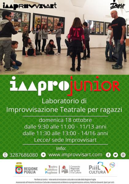 "Improjunior" - laboratorio di Improvvisazione Teatrale per ragazzi a Lecce