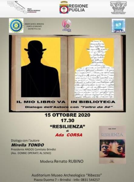 “Il mio libro va in Biblioteca”- Presentazione libro “Resilienza”