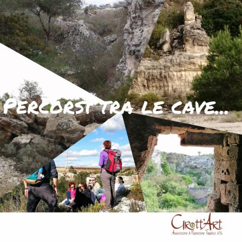 Cave di tufo e pini D'Aleppo