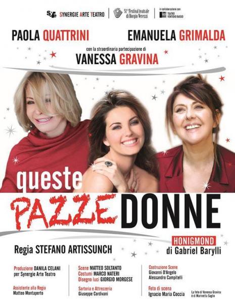 Queste pazze donne, in scena a Roma