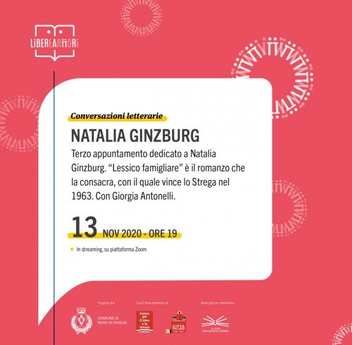 Conversazioni letterarie Natalia Ginzburg