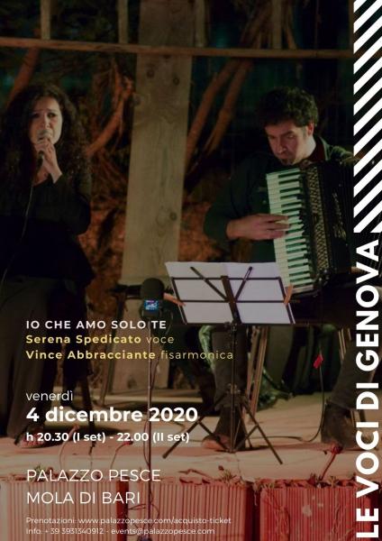 “Io che Amo solo Te. Le voci di Genova”