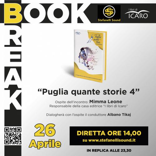 Mimma Leone, Responsabile de I Libri di Icaro, ospite a ‘Book Break’