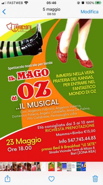Il mago di Oz, il musical