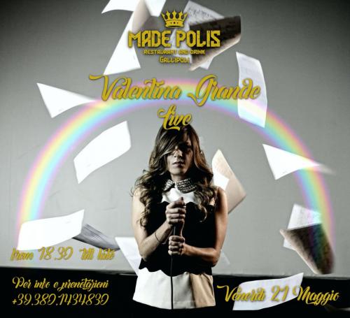 Madepolis Restaurant food & drink 21.05 aperitif and dj set con Valentina Grande
