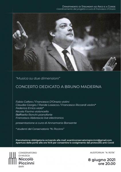 Concerto dedicato a Bruno Maderna