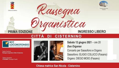 RASSEGNA ORGANISTICA CITTA' DI CISTERNINO - TERZO APPUNTAMENTO