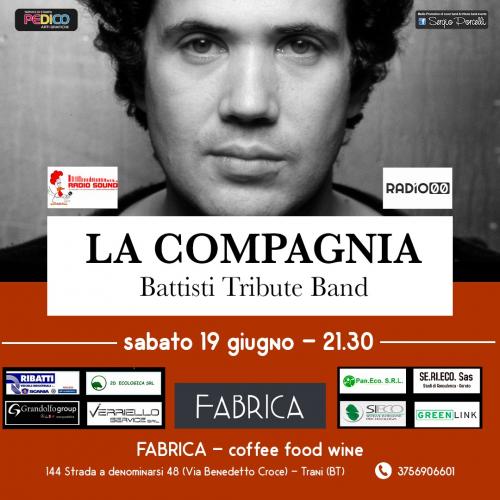 La Compagnia Battisti Tribute Band live "Fabrica" - Trani