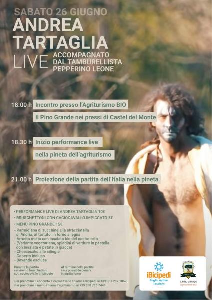 Andrea Tartaglia Live con il tamburellista Peppe Leone