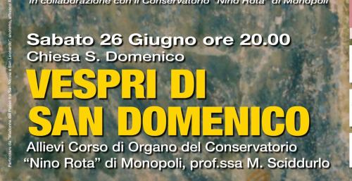 Festival Organistico Internazionale dall'Antico al Moderno- Vespri di San Domenico
