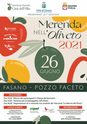 Merenda nell'oliveto
