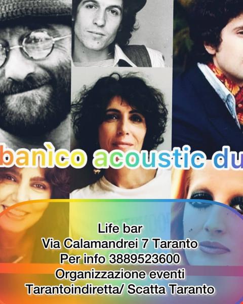Serata live al “Life Bar” Abanìco Acoustic duo