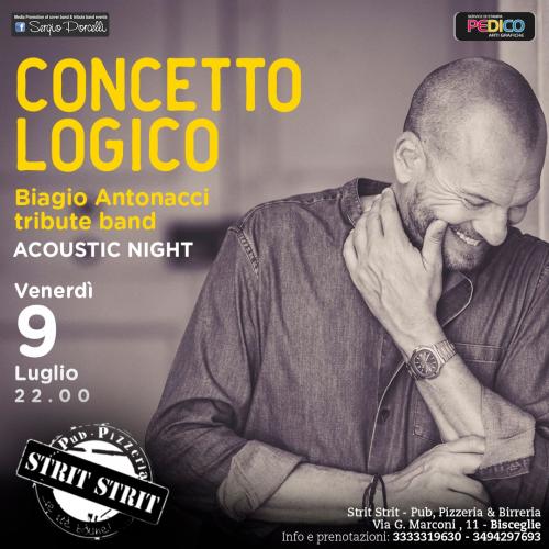 Concetto Logico - Biagio Antonacci tribute - acoustic live Bisceglie