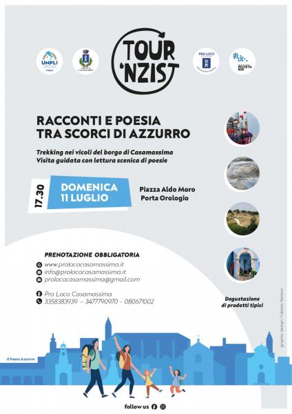 Racconti e poesia tra scorci d’azzurro: trekking nei vicoli del borgo di Casamassima