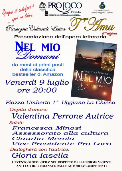 A Uggiano Valentina Perrone e il suo romanzo “Nel mio domani”