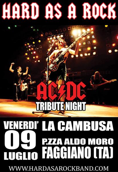 Hard as a rock - AC/DC Tribute Band live at Cambusa - Faggiano (TA)
