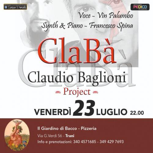 ClaBà Project Claudio Baglioni a Trani