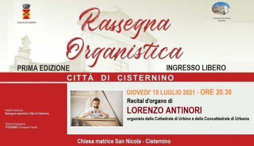 SETTIMO E ULTIMO APPUNTAMENTO - RASSEGNA ORGANISTICA "CITTA' DI CISTERNINO"
