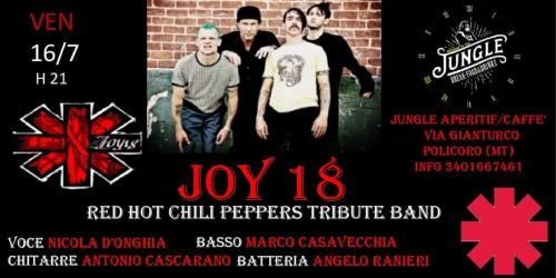 Joy 18 Red Hot Chili Peppers Tribute Band live @Jungle aperitif/caffè
